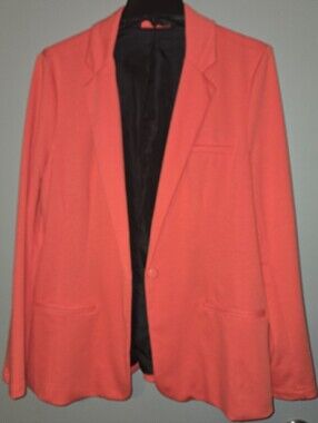 Mossimo Supply Co. Coral Single-Button Blazer